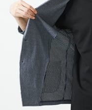 MKDGC32130 MK MICHEL KLEIN HOMME(MKミッシェルクランオム) 【洗える・７分袖】サッカージャージ ジャーディガン  ブルー