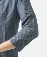 MKDGC32130 MK MICHEL KLEIN HOMME(MKミッシェルクランオム) 【洗える・７分袖】サッカージャージ ジャーディガン  ブルー