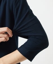 MKDGC32130 MK MICHEL KLEIN HOMME(MKミッシェルクランオム) 【洗える・７分袖】サッカージャージ ジャーディガン  ネイビー