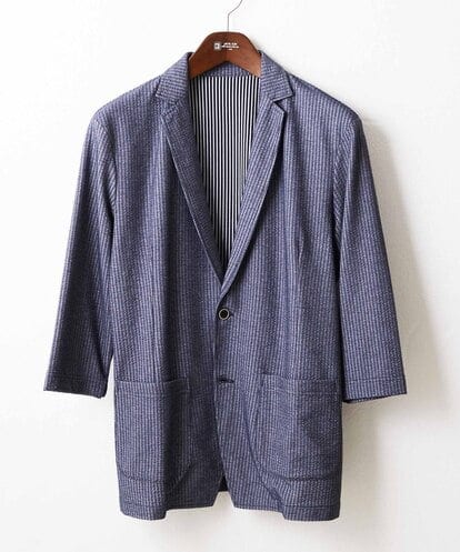 MKDGV52130 MK MICHEL KLEIN HOMME 【残りわずか／７分袖】サッカージャージ ジャーディガン