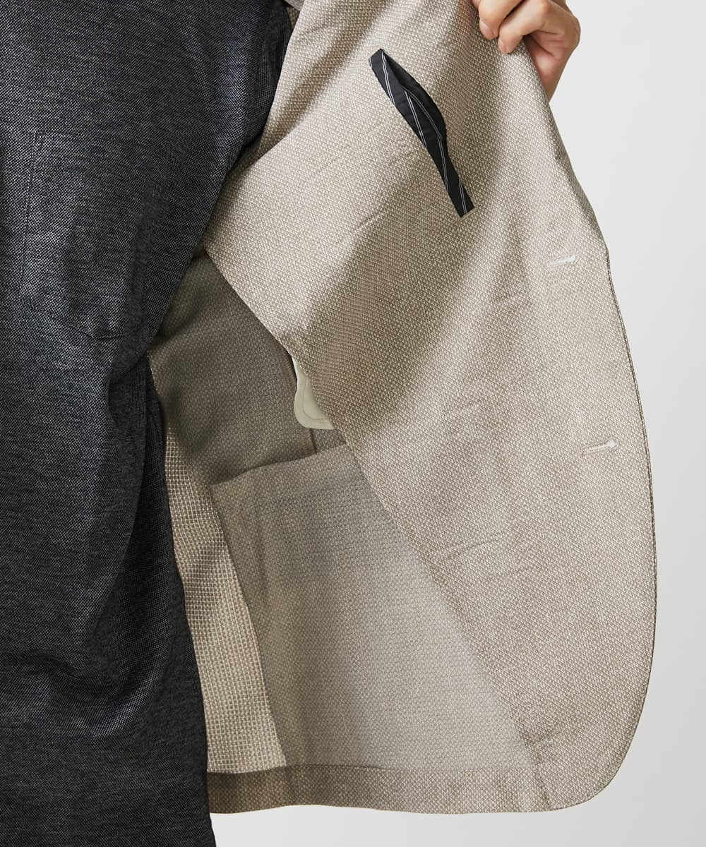 MKDGV65230 MK MICHEL KLEIN HOMME(MKミッシェルクランオム) 【残りわずか】クールドッツジャケット ベージュ