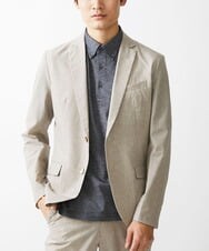 MKDGV65230 MK MICHEL KLEIN HOMME(MKミッシェルクランオム) 【残りわずか】クールドッツジャケット ベージュ