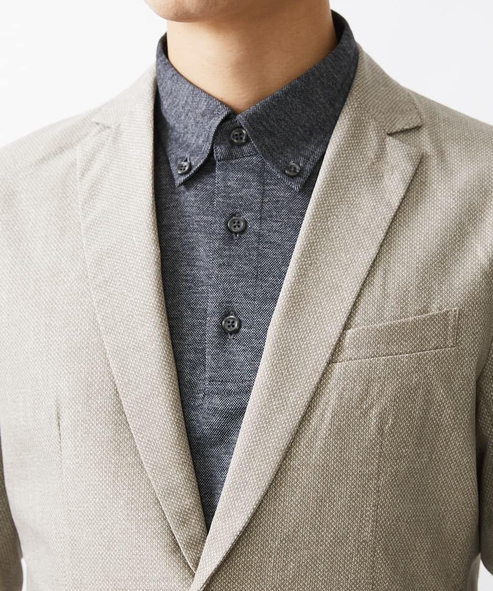 MKDGV65230 MK MICHEL KLEIN HOMME(MKミッシェルクランオム) 【残りわずか】クールドッツジャケット ベージュ