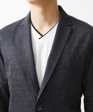 MKDHV68210 MK MICHEL KLEIN HOMME(MKミッシェルクランオム) 【色・サイズ残りわずか】【洗える】テーラード７分袖ジャケット ネイビー