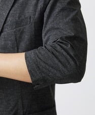 MKDHV68210 MK MICHEL KLEIN HOMME(MKミッシェルクランオム) 【色・サイズ残りわずか】【洗える】テーラード７分袖ジャケット ダークグレー
