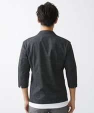 MKDHV68210 MK MICHEL KLEIN HOMME(MKミッシェルクランオム) 【色・サイズ残りわずか】【洗える】テーラード７分袖ジャケット ダークグレー