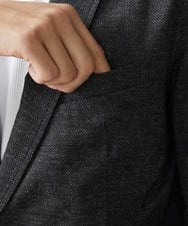 MKDHV68210 MK MICHEL KLEIN HOMME(MKミッシェルクランオム) 【色・サイズ残りわずか】【洗える】テーラード７分袖ジャケット ダークグレー