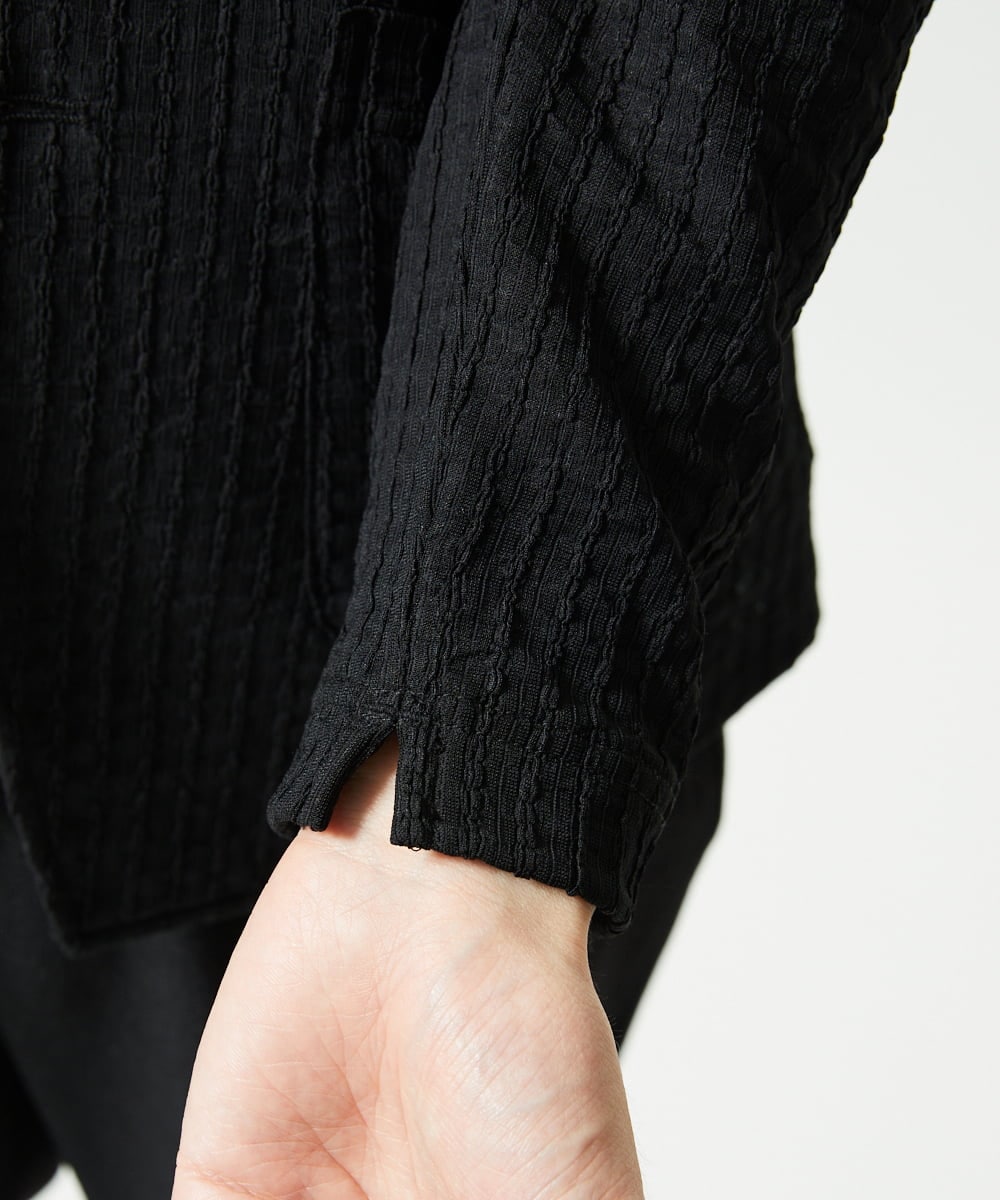 MKDJC03090 MK MICHEL KLEIN HOMME(MKミッシェルクランオム) 【洗える/ストレッチ】クラフトヨウリュウジャケット ブラック