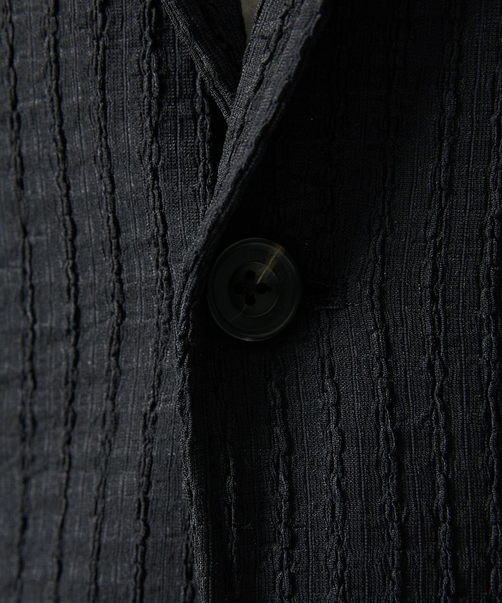 MKDJC03090 MK MICHEL KLEIN HOMME(MKミッシェルクランオム) 【洗える/ストレッチ】クラフトヨウリュウジャケット ブラック