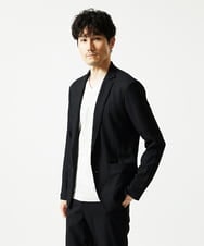 MKDJC03090 MK MICHEL KLEIN HOMME(MKミッシェルクランオム) 【洗える/ストレッチ】クラフトヨウリュウジャケット ブラック