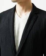 MKDJC03090 MK MICHEL KLEIN HOMME(MKミッシェルクランオム) 【洗える/ストレッチ】クラフトヨウリュウジャケット ブラック