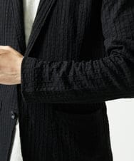 MKDJC03090 MK MICHEL KLEIN HOMME(MKミッシェルクランオム) 【洗える/ストレッチ】クラフトヨウリュウジャケット ブラック