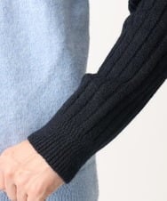 MKFAC37089 MK MICHEL KLEIN HOMME(MKミッシェルクランオム) 【在庫限り！/洗える】MKHフェアアイルジャガードニット ネイビー