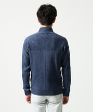 MKFAD51140 MK MICHEL KLEIN HOMME(MKミッシェルクランオム) 【洗濯機で洗える/毛玉になりにくい】ドライバーズニットカーディガン ブルー