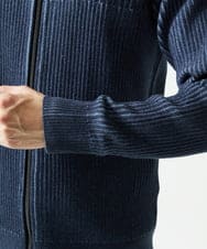 MKFAD51140 MK MICHEL KLEIN HOMME(MKミッシェルクランオム) 【洗濯機で洗える/毛玉になりにくい】ドライバーズニットカーディガン ブルー