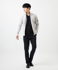 MKFAD51140 MK MICHEL KLEIN HOMME(MKミッシェルクランオム) 【洗濯機で洗える/毛玉になりにくい】ドライバーズニットカーディガン ライトグレー