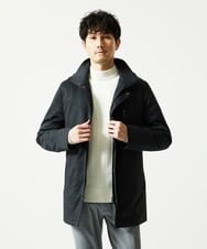 MKFAD61099 MK MICHEL KLEIN HOMME(MKミッシェルクランオム) 【洗濯機で洗える】モックネックニット / ランダムタックストライプ ホワイト