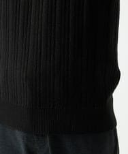 MKFAD61099 MK MICHEL KLEIN HOMME(MKミッシェルクランオム) 【洗濯機で洗える】モックネックニット / ランダムタックストライプ ブラック