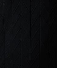 MKFAD62110 MK MICHEL KLEIN HOMME(MKミッシェルクランオム) 【洗える/リサイクル糸使用】ハーフジップニット / ミックスヘリンボン ブラック