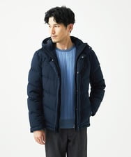 MKFAD63099 MK MICHEL KLEIN HOMME(MKミッシェルクランオム) 【クルーネック/洗濯機で洗える】ランダムタックストライプクルーネックニット ライトブルー