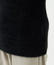 MKFAF25095 MK MICHEL KLEIN HOMME(MKミッシェルクランオム) 【洗える/ソフトタッチ】プルオーバーニット / フェザーヤーン ブラック