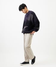 MKFAF81110 MK MICHEL KLEIN HOMME(MKミッシェルクランオム) 【リラックスサイズ/フリーサイズ】マーブルシャギーニット ブルー