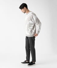 MKFAF85090 MK MICHEL KLEIN HOMME(MKミッシェルクランオム) 【リラックスシルエット/洗える】ジャガードニット ベージュ