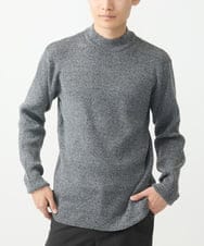MKFDA66089 MK MICHEL KLEIN HOMME(MKミッシェルクランオム) 【残りわずか！/在庫限り】モックネックニット/綿タッチポリエステル グレー