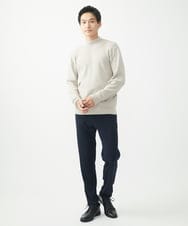 MKFDA66089 MK MICHEL KLEIN HOMME(MKミッシェルクランオム) 【残りわずか！/在庫限り】モックネックニット/綿タッチポリエステル グレー