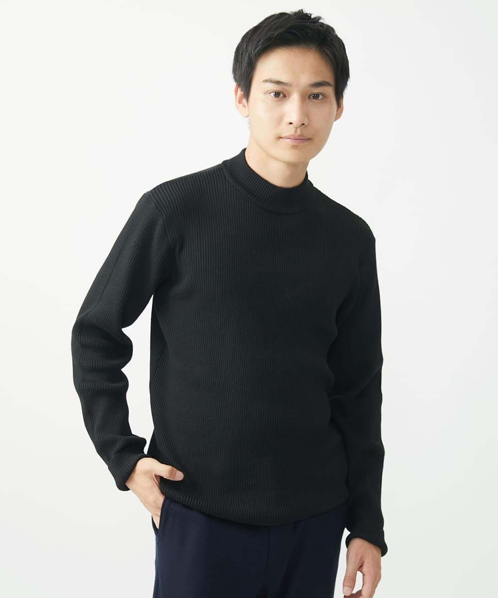 MKFDA66089 MK MICHEL KLEIN HOMME(MKミッシェルクランオム) 【残りわずか！/在庫限り】モックネックニット/綿タッチポリエステル グレー