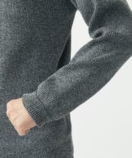 MKFDA66089 MK MICHEL KLEIN HOMME(MKミッシェルクランオム) 【残りわずか！/在庫限り】モックネックニット/綿タッチポリエステル グレー