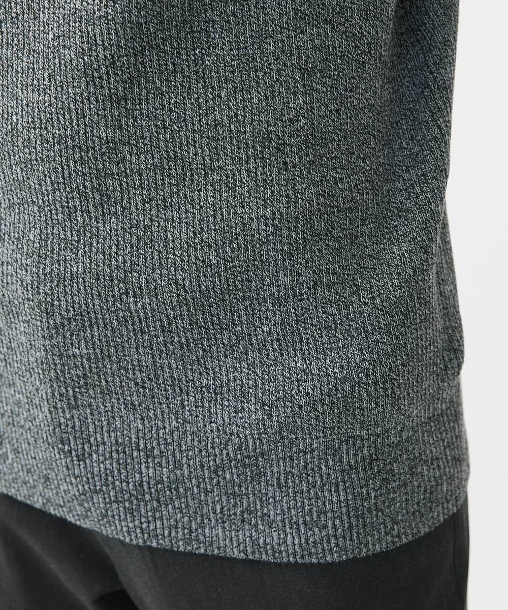 MKFDA66089 MK MICHEL KLEIN HOMME(MKミッシェルクランオム) 【残りわずか！/在庫限り】モックネックニット/綿タッチポリエステル グレー