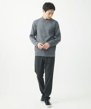 MKFDA66089 MK MICHEL KLEIN HOMME(MKミッシェルクランオム) 【残りわずか！/在庫限り】モックネックニット/綿タッチポリエステル グレー