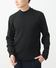 MKFDA66089 MK MICHEL KLEIN HOMME(MKミッシェルクランオム) 【残りわずか！/在庫限り】モックネックニット/綿タッチポリエステル ブラック