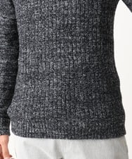 MKFDC21099 MK MICHEL KLEIN HOMME(MKミッシェルクランオム) 【ふわふわ感触／ギフト／洗える】クルーネックニット / フェザーモールヤーン ネイビー