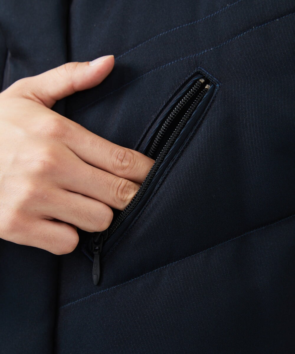 MKJAA22450 MK MICHEL KLEIN HOMME(MKミッシェルクランオム) 【再入荷！/在庫限り】ダウンブルゾン / メモリークロス ネイビー