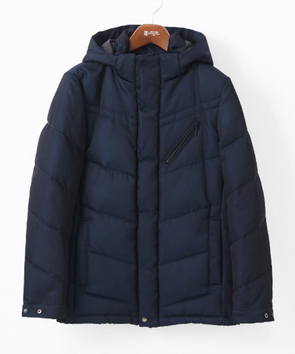 MKJAA22450 MK MICHEL KLEIN HOMME(MKミッシェルクランオム) 【再入荷！/在庫限り】ダウンブルゾン / メモリークロス ネイビー
