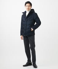MKJAA22450 MK MICHEL KLEIN HOMME(MKミッシェルクランオム) 【再入荷！/在庫限り】ダウンブルゾン / メモリークロス ネイビー
