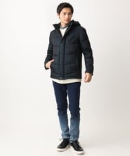 MKJAA22450 MK MICHEL KLEIN HOMME(MKミッシェルクランオム) 【再入荷！/在庫限り】ダウンブルゾン / メモリークロス ネイビー