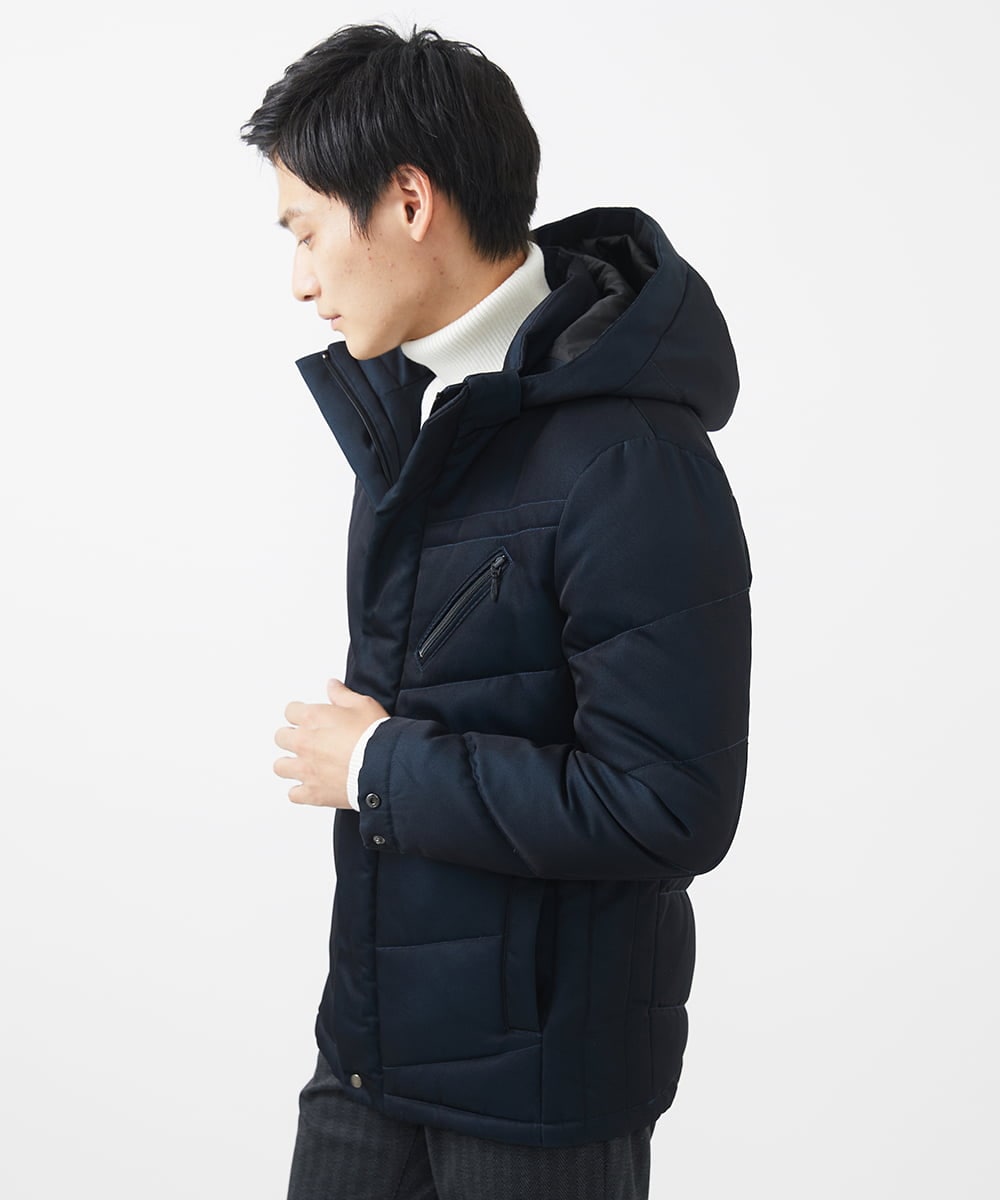 MKJAA22450 MK MICHEL KLEIN HOMME(MKミッシェルクランオム) 【再入荷！/在庫限り】ダウンブルゾン / メモリークロス ネイビー