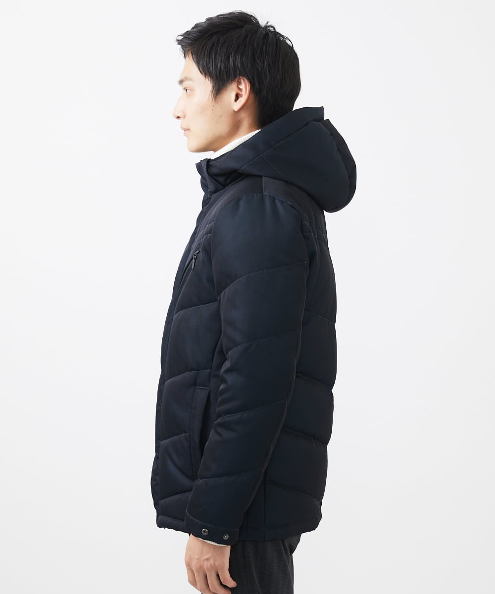 MKJAA22450 MK MICHEL KLEIN HOMME(MKミッシェルクランオム) 【再入荷！/在庫限り】ダウンブルゾン / メモリークロス ネイビー