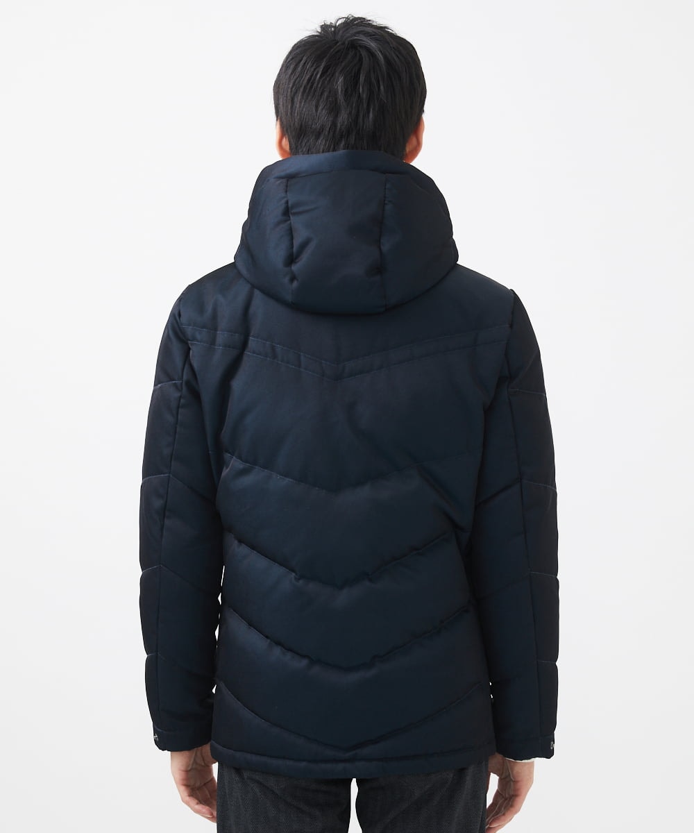 MKJAA22450 MK MICHEL KLEIN HOMME(MKミッシェルクランオム) 【再入荷！/在庫限り】ダウンブルゾン / メモリークロス ネイビー