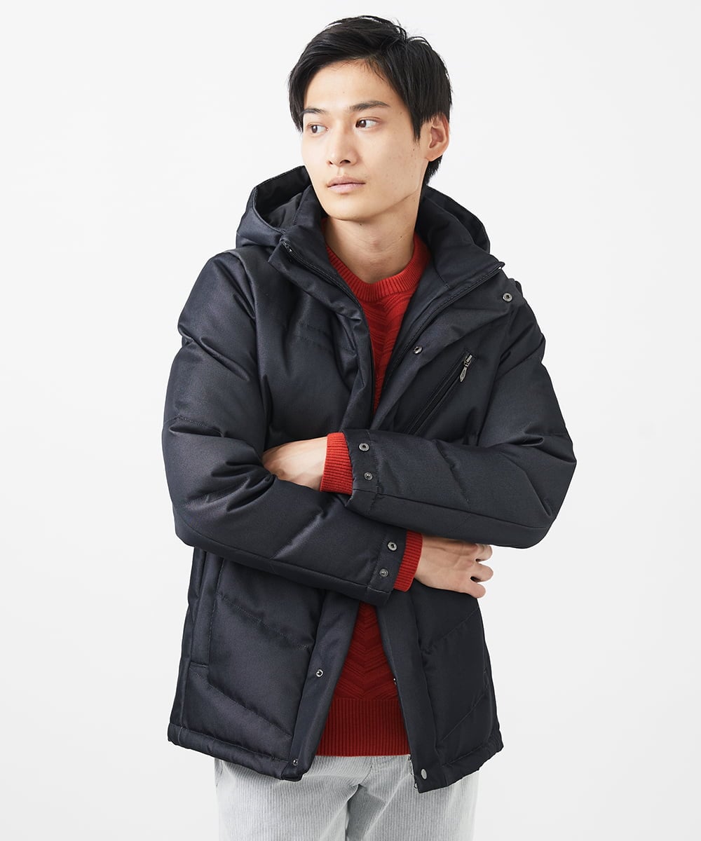 MKJAA22450 MK MICHEL KLEIN HOMME(MKミッシェルクランオム) 【再入荷！/在庫限り】ダウンブルゾン / メモリークロス ダークグレー