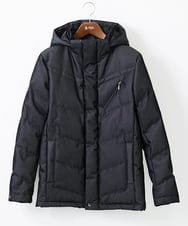 MKJAA22450 MK MICHEL KLEIN HOMME(MKミッシェルクランオム) 【再入荷！/在庫限り】ダウンブルゾン / メモリークロス ダークグレー