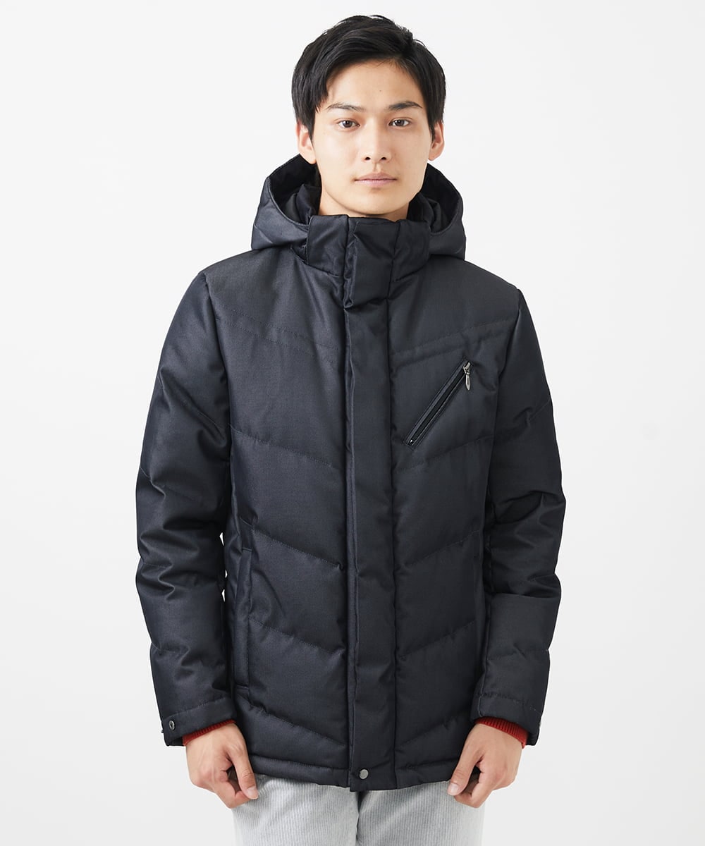 MKJAA22450 MK MICHEL KLEIN HOMME(MKミッシェルクランオム) 【再入荷！/在庫限り】ダウンブルゾン / メモリークロス ダークグレー