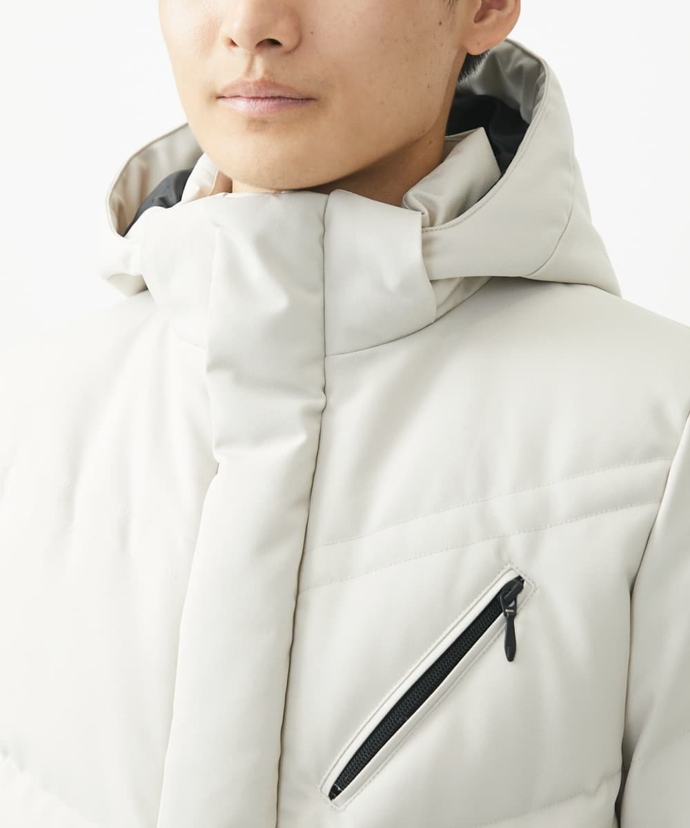 MKJAA23310 MK MICHEL KLEIN HOMME(MKミッシェルクランオム) 【残りわずか/在庫限り！】LANATEC ECOダウンブルゾン  アイボリー