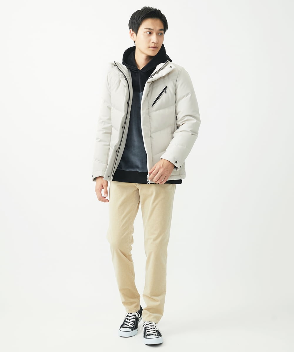 MKJAA23310 MK MICHEL KLEIN HOMME(MKミッシェルクランオム) 【残りわずか/在庫限り！】LANATEC ECOダウンブルゾン  アイボリー