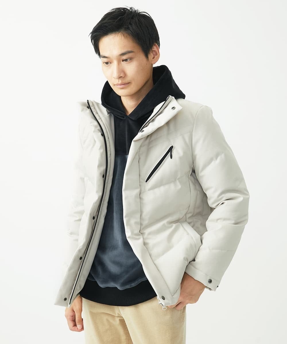 MKJAA23310 MK MICHEL KLEIN HOMME(MKミッシェルクランオム) 【残りわずか/在庫限り！】LANATEC ECOダウンブルゾン  アイボリー
