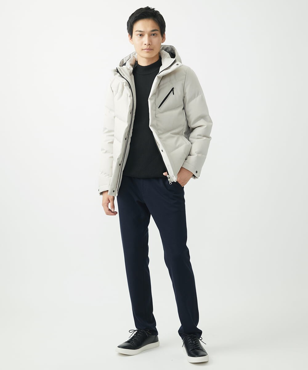 MKJAA23310 MK MICHEL KLEIN HOMME(MKミッシェルクランオム) 【残りわずか/在庫限り！】LANATEC ECOダウンブルゾン  アイボリー