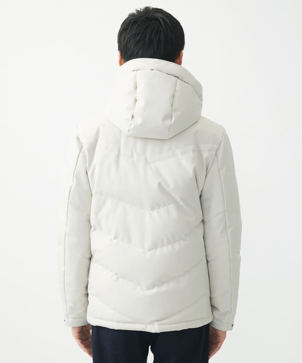 MKJAA23310 MK MICHEL KLEIN HOMME(MKミッシェルクランオム) 【残りわずか/在庫限り！】LANATEC ECOダウンブルゾン  アイボリー